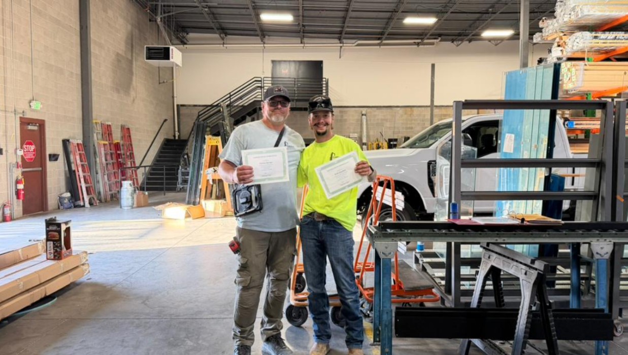 Dustin Savage and Erik Sanchez recognition
