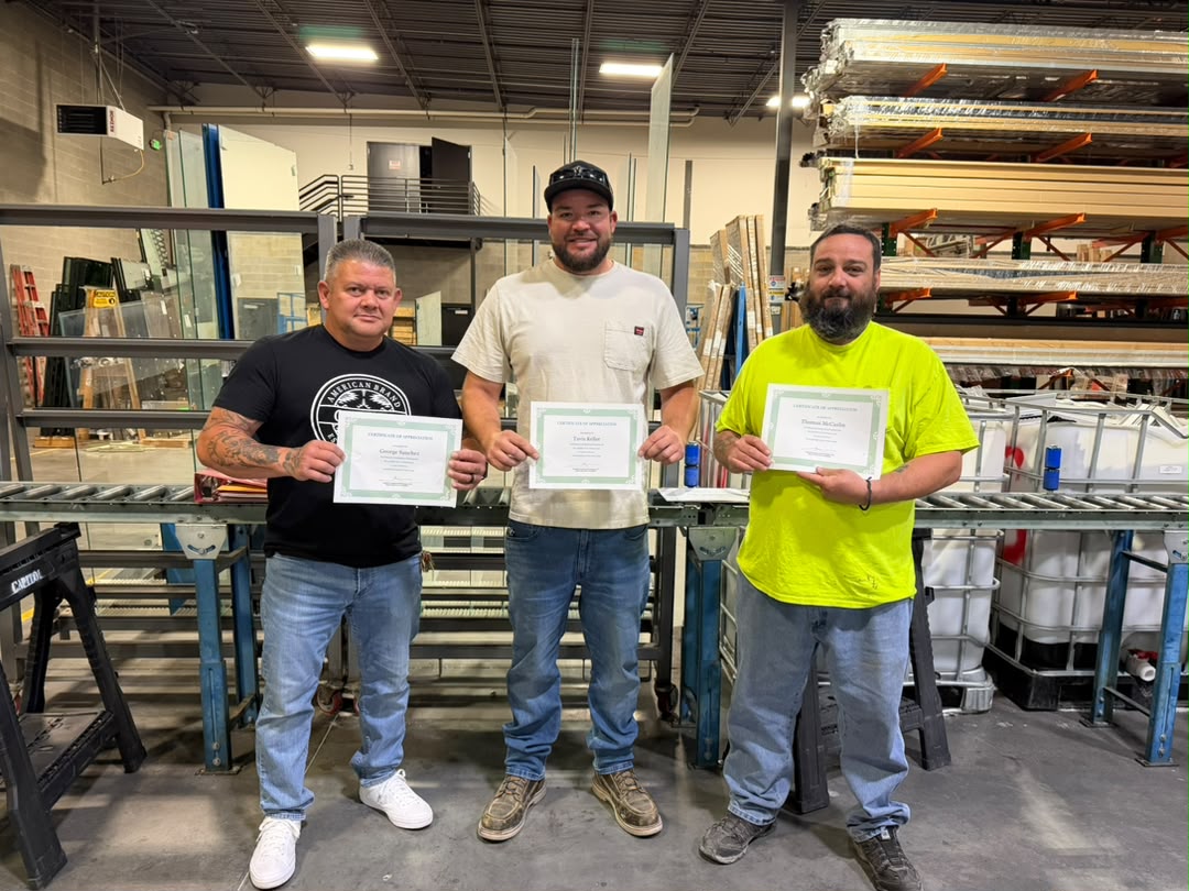George Sanchez, Tavis Keller, and Tomas McCaslin recognition